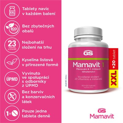 GS Mamavit 1 Plánování a 1. trimestr 110 tablet