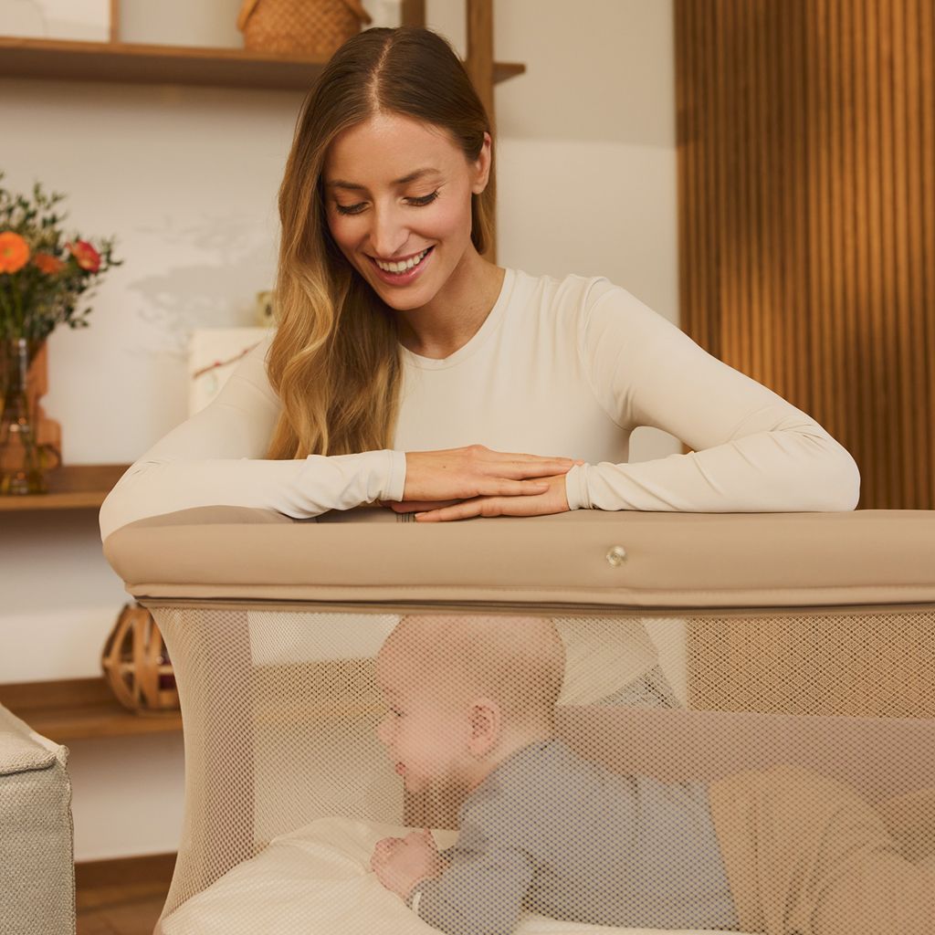 Lionelo Postýlka k rodičovské posteli 3v1 Jodie Beige Taupe 1 ks