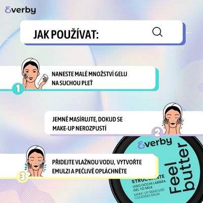 Erboristica Everby Feel Butter Odličovací máslo 100 ml