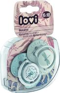 LOVI Dudlík silikonový dynamický Botanic Chlapec 6-18m 2 ks