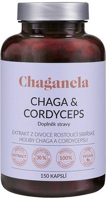 Chaganela Extrakt čagy s cordycepsem 150 kapslí