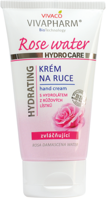 Vivaco Dárková kazeta rose water - krém na ruce 75ml + mlha na obličej 100ml