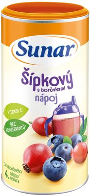 Sunar rozpustný nápoj šípkový s borůvkami 200 g