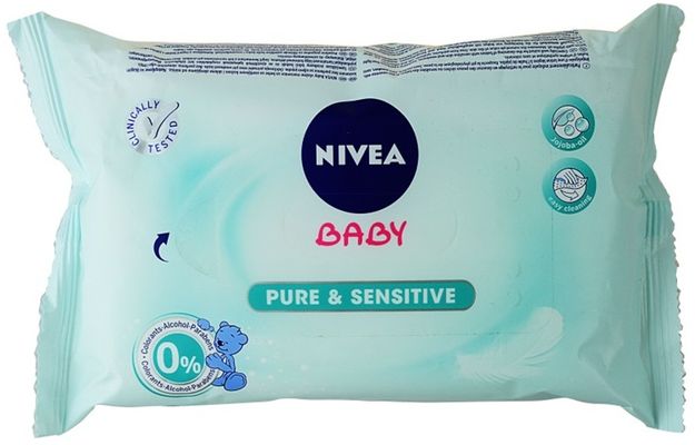 Nivea Baby Čistící ubrousky Sensitive 63 ks