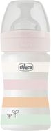 Chicco Láhev kojenecká Well-being silikon, děvče 150 ml