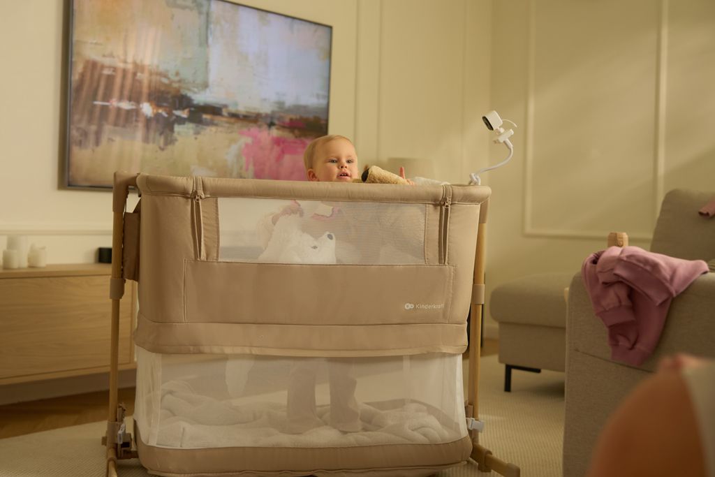 Kinderkraft Postýlka polohovací Nestee Grow 2 Light Grey 1 ks