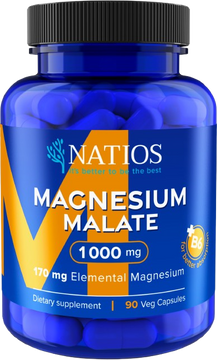 Natios Magnesium Malate 1000 mg + B6 90 kapslí