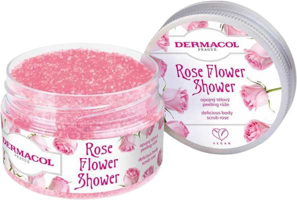 Dermacol Flower Care tělový peeling - růže 200 g