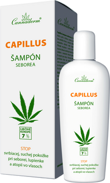 Cannaderm CAPILLUS šampon proti seborea 150 ml