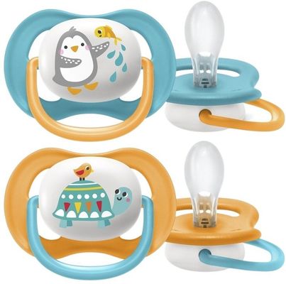 Philips Avent Šidítko Ultra air Zvířátko 6-18m chlapec 2 ks