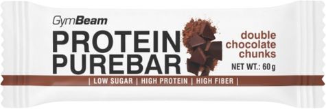 GymBeam Protein PureBar double chocolate chunk 60 g