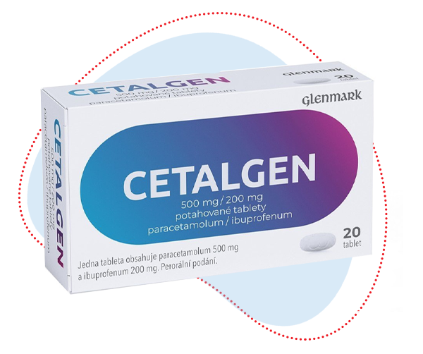 Cetalgen 500mg/200mg, 20 tablet