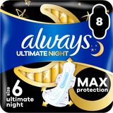 Always Ultimate Night hygienické vložky (Vel. 6) s křidélky 8 ks