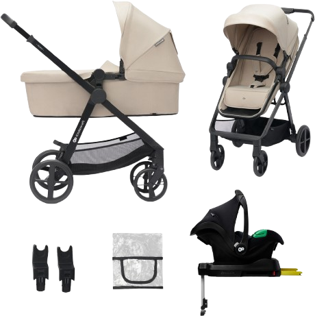 Kinderkraft Kočárek kombinovaný 4v1 Newly Classic Beige + Mink PRO