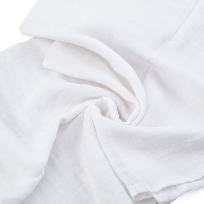 Petite&Mars Sada plen bambusová mušelínová Moussy Total White, 68 x 68 cm 3 ks