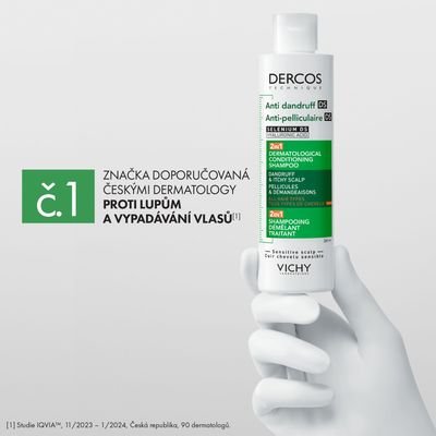 Vichy Dercos šampon a kondicionér na lupy 2v1 200 ml