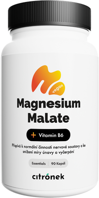 Citronek Hořčík Malát s vitaminem B6 90 kapslí