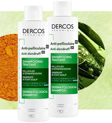 Vichy Dercos Šampon proti lupům na normální až mastné vlasy 390 ml