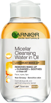 Garnier dvoufázová micelární voda s olejem pro odstranění voděodolného make-upu 100 ml