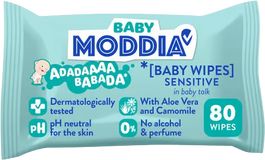 Moddia Baby Dětské vlhčené ubrousky Sensitive 80 ks