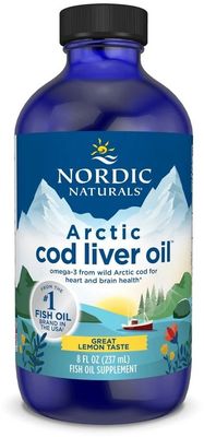 Nordic Naturals Olej z jater arktické tresky 1060 mg citrón 237 ml