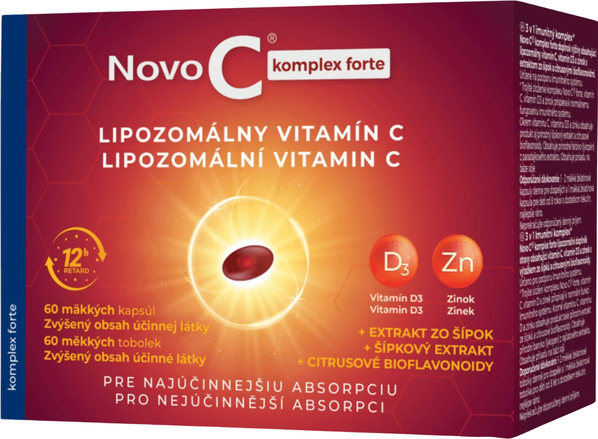Novo C  komplex forte LIPOZOMÁLNÍ VITAMÍN C 60 kapslí