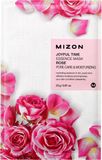 Mizon Joyful Time Essence Mask Rose Hydratační plátýnková maska pro stažení pórů 23 g