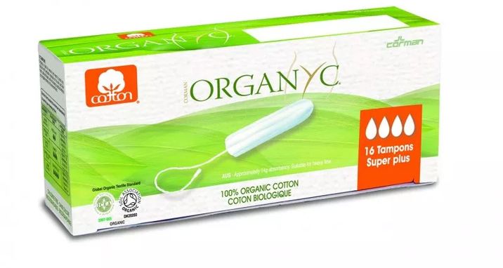 Organyc Menstruační tampony z biobavlny Super Plus 16 ks