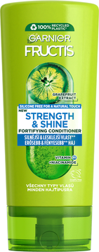Garnier Fructis Strength & Shine Posilující balzám pro všechny typy vlasů bez lesku a síly, 200 ml
