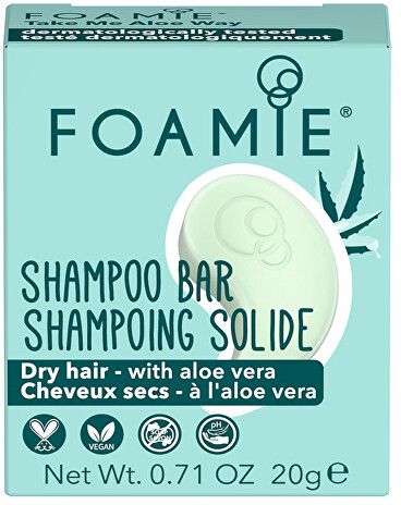 Foamie Tuhý šampon v cestovní velikosti Take Me Aloe Way 20 g