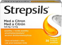 Strepsils Med a Citron 36 pastilek