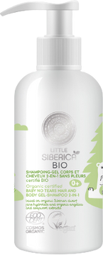 Little Siberica Dětský gel-šampon na vlasy a tělo 2v1 bez slz 250 ml