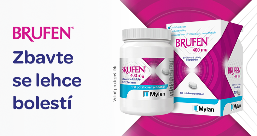 Brufen, tablety proti bolesti, ibuprofen 400mg