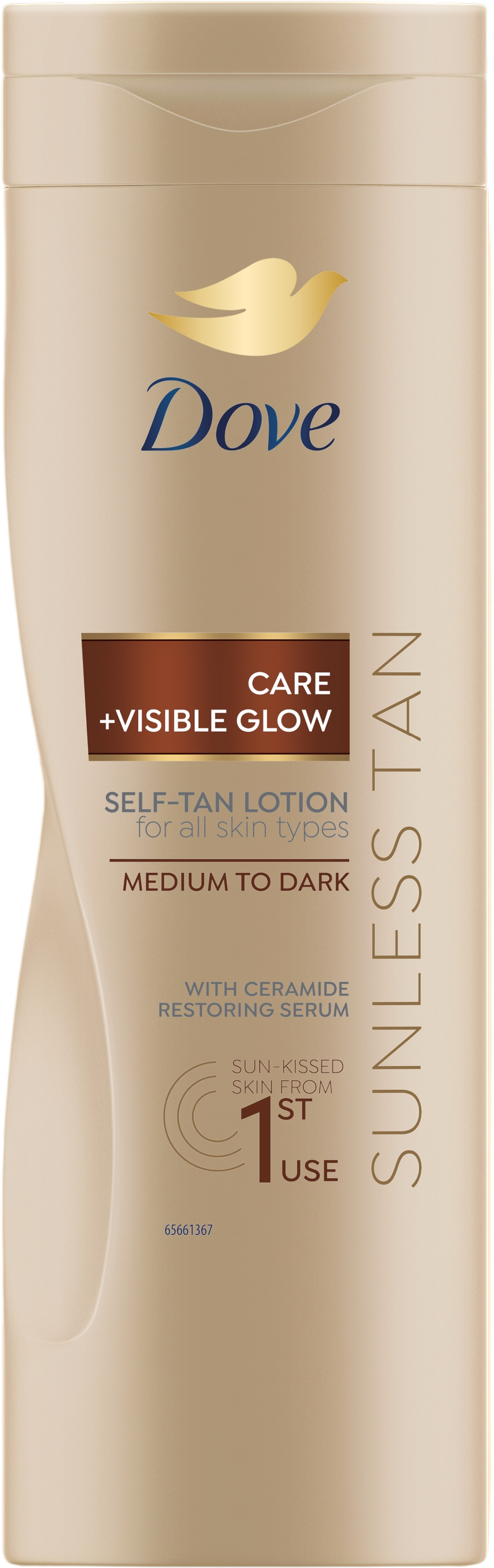 Dove Care&Glow samoopalovací mléko Dark 400 ml