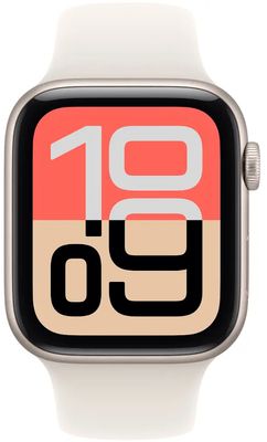 Apple Watch SE 3 GPS 40mm Hliníkové pouzdro Starlight se sportovním řemínkem Starlight - M/L