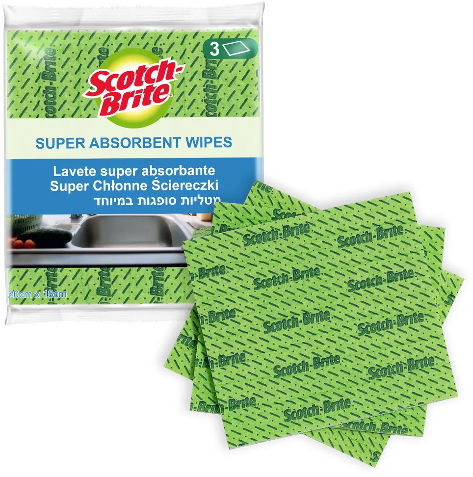 3M Scotch-Brite™ Superabsorpční utěrky 3 ks