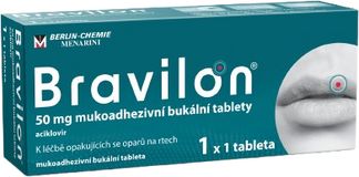 Bravilon 50 mg mukoadhezivní bukální 1 x 1 tablet