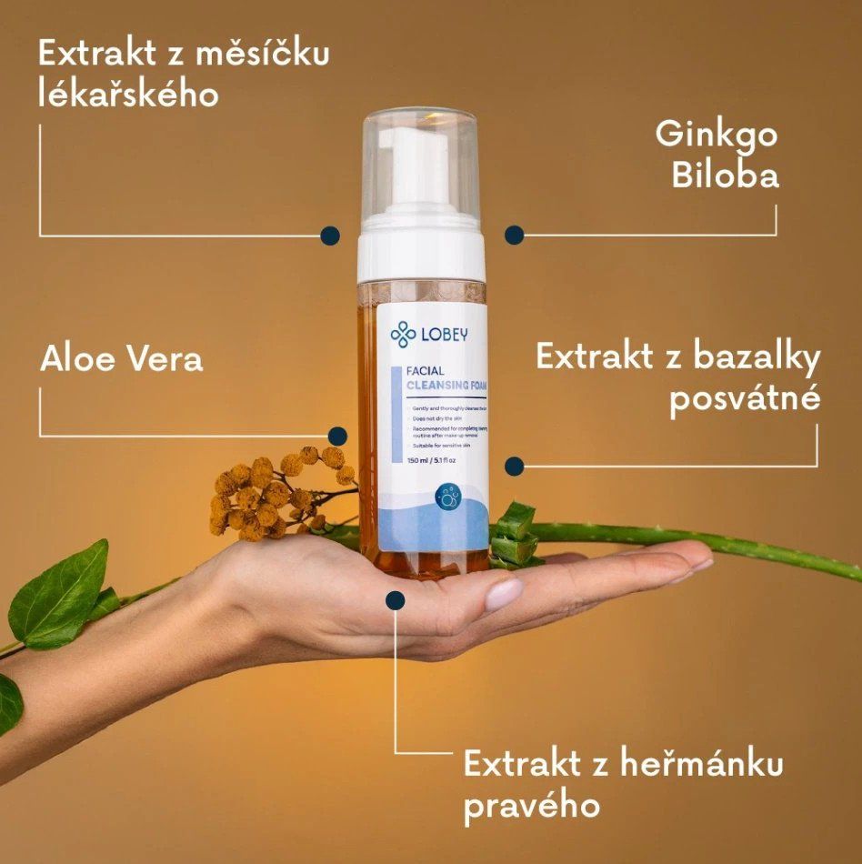 Lobey Obličejová mycí pěna 150 ml