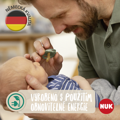 Nuk for NATURE dudlík latex 0-6m. BOX červená 2 ks