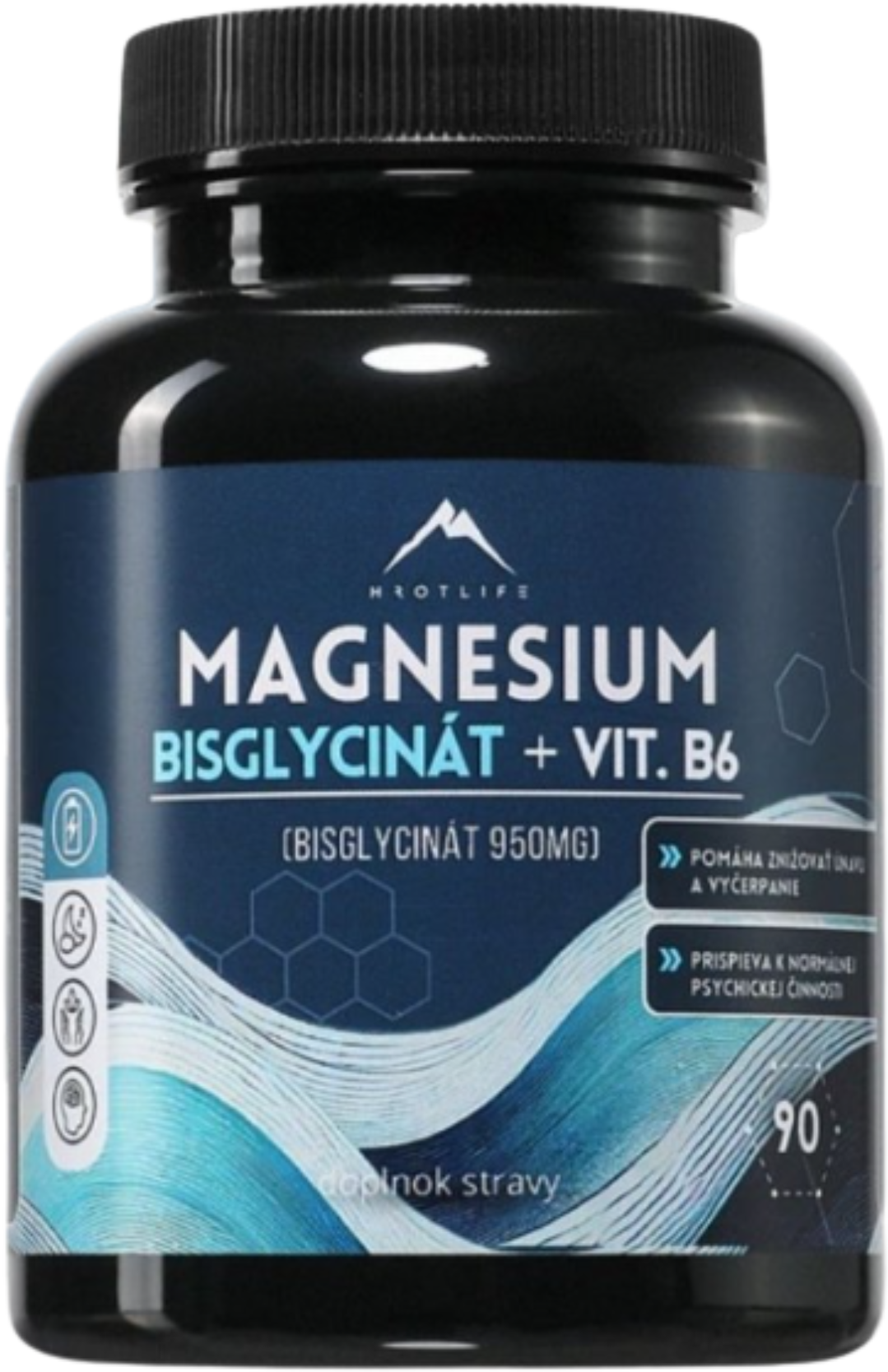 Hrotlife Magnesium bisglycinát + vitamín B6