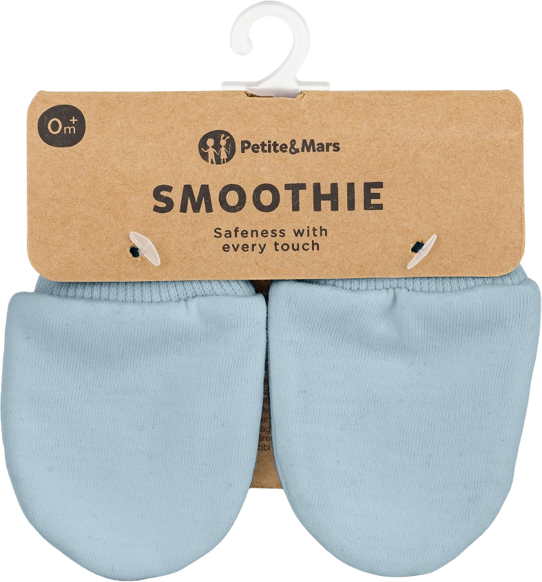 Petite&Mars Rukavičky kojenecké Smoothie Sky Blue