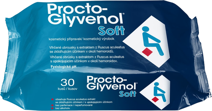 Procto-Glyvenol® Soft Vlhčené ubrousky 30 ks