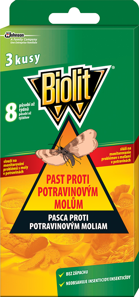 Biolit Eco Lapač 4 druhů potravinových molů 3 ks