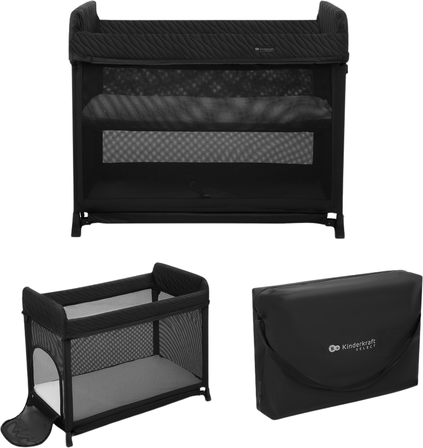 Kinderkraft Select Postýlka cestovní Moon Dream Black
