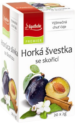 Apotheke Horká švestka se skořicí čaj 20 x 2 g