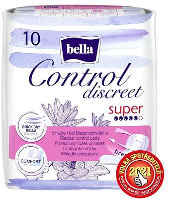 Bella Lady Control Discreet Super urologické vložky 10 ks