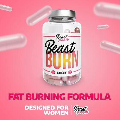 GymBeam BeastPink Spalovač tuků Beast Burn 120 kapslí 120 ks
