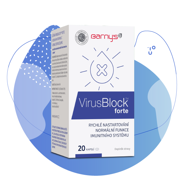 Barny's, VirusBlock™, forte, 20 kapslí, podpora imunitního systému,