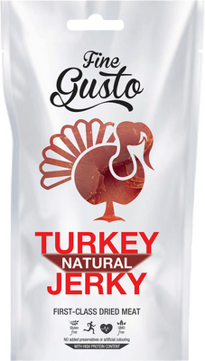 Fine Gusto Krůtí Jerky Natural 100 g
