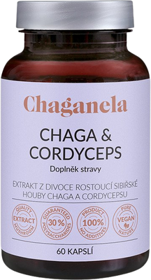 Chaganela Extrakt čagy s cordycepsem 60 kapslí